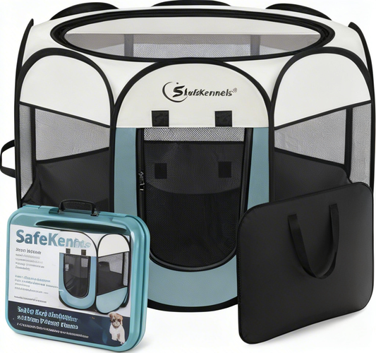 SafeKennels® Pup’s Houdini-Proof Dream Crate: Cloud-Soft, Home-Ready Dog Sanctuary – Where Your Fur Baby Feels Safe, Snug & Loved 24/7!